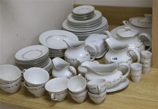 A Royal Doulton Fairfax pattern part dinner service